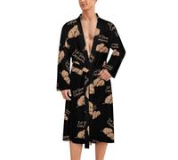 Eat Sleep Capybaras Classic Bathrobe Loungewear Dressing Gown Womens Men for Spa Hotel Sleep S