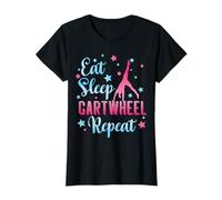 Eat Sleep Cartwheel Repeat Gymnastics For Girls Acrobats T-Shirt