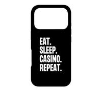 Eat Sleep Casino Repeat Funny Gambling Gamble Poker Case for iPhone 17 Pro