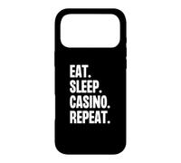 Eat Sleep Casino Repeat Funny Gambling Gamble Poker Case for iPhone 17 Pro Max