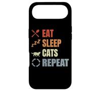 Eat Sleep Cats Repeat Cat Enthusiast Stray Cat Case for iPhone Air