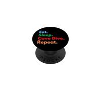 Eat Sleep Cave Dive Repeat for Cave Divers and Dive Lovers PopSockets Adhesive PopGrip
