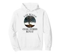 Eat, Sleep Chase Storms Repeat, Storm Chaser Men Women Kids Pullover Hoodie