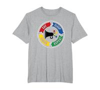 Eat Sleep Cheer Repeat Megaphone Cycle for Cheerleaders T-Shirt, Men's Big and Tall, Heather Grey, 5X Tall