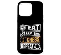 Eat Sleep Chess Repeat Funny Chess Lover Case for iPhone 15 Pro Max