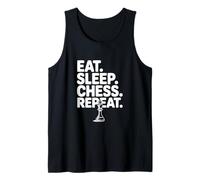 Eat Sleep Chess Repeat Funny for Board Game Lovers Tank Top