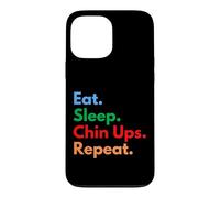 Eat Sleep Chin Ups Repeat for Gym Bros and Fitness Lovers Case for iPhone 13 Pro Max