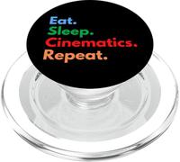 Eat Sleep Cinematics Repeat for Filmmaking Students & Lovers PopSockets PopGrip for MagSafe
