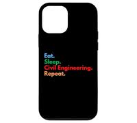 Eat Sleep Civil Engineering Repeat Civil Engineers Students Case for iPhone 12 mini