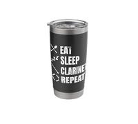Eat Sleep Clarinet Repeat Clarinet Instructor Stainless Steel Insulated Tumbler
