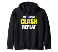 Eat Sleep Clash Repeat T-Shirt Zip Hoodie