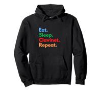 Eat Sleep Clavinet Repeat for Clavinet Players and Lovers Pullover Hoodie