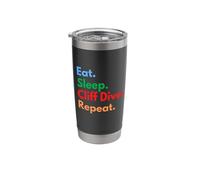 Eat Sleep Cliff Dive Repeat for Cliff Divers and Lovers Stainless Steel Insulated Tumbler