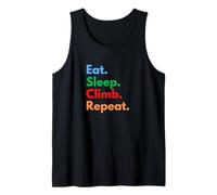 Eat Sleep Climb Repeat for Rock Climbers and Climbing Lovers Tank Top