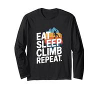EAT Sleep Climb Repeat Rock Climbing Lover Long Sleeve T-Shirt
