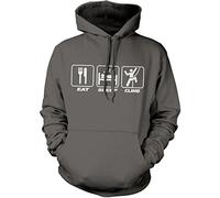 Eat Sleep Climb Unisex Hoodie - Grey Medium