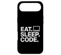 Eat Sleep Code Minimalist Laptop Developer Design Case for iPhone Air