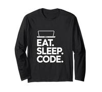 Eat Sleep Code Programmer Quote Long Sleeve T-Shirt