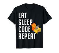 Eat Sleep Code Repeat Cat Programmer Coding Nerd T-Shirt T-Shirt