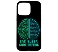 Eat. Sleep. Code. Repeat. Programmer Life Case for iPhone 15 Pro Max
