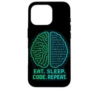 Eat. Sleep. Code. Repeat. Programmer Life Case for iPhone 16 Pro
