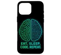 Eat. Sleep. Code. Repeat. Programmer Life Case for iPhone 16 Pro Max