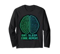 Eat. Sleep. Code. Repeat. Programmer Life Long Sleeve T-Shirt
