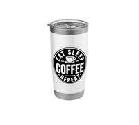 Eat Sleep Coffee Repeat Stainless Steel Insulated Tumbler