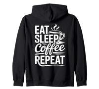 Eat Sleep Coffee Repeat Zip Hoodie