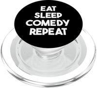 Eat Sleep Comedy Repeat - Funny Comedian PopSockets PopGrip for MagSafe