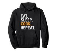 Eat Sleep Cook Repeat Cooking Lover For Women Men Kids Pullover Hoodie