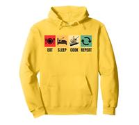 Eat Sleep Cook Repeat Cooking Pullover Hoodie