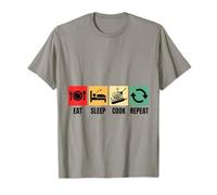 Eat Sleep Cook Repeat Cooking T-Shirt