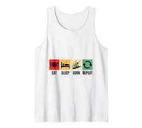 Eat Sleep Cook Repeat Cooking Tank Top