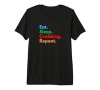 Eat Sleep Crabbing Repeat for Crabbers and Crab Lovers Premium T-Shirt