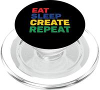Eat Sleep Create Repeat PopSockets PopGrip for MagSafe