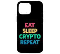 Eat Sleep Crypto Repeat Case for iPhone 16 Pro Max