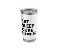 Eat Sleep Cure Repeat Stainless Steel Insulated Tumbler