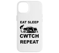 Eat Sleep Cwtch Repeat Rugby Humour Case for iPhone 14 Plus