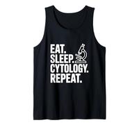 Eat Sleep Cytology Repeat Fun Science Lover Tank Top