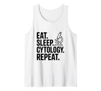 Eat Sleep Cytology Repeat Fun Science Lover Tank Top