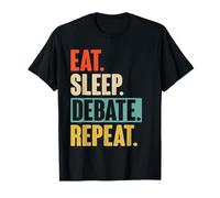 Eat Sleep Debate Repeat - Vintage debating T-Shirt
