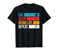 Eat Sleep Debug Life Repeat Funny Software Programmer T-Shirt