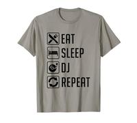 Eat Sleep DJ Repeat Funny Disc Jockey T-Shirt