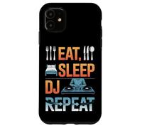 Eat Sleep DJ Repeat Music Party Vibes Case for iPhone 11