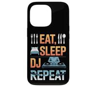 Eat Sleep DJ Repeat Music Party Vibes Case for iPhone 13 Pro