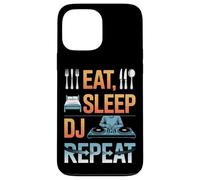 Eat Sleep DJ Repeat Music Party Vibes Case for iPhone 13 Pro Max