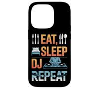 Eat Sleep DJ Repeat Music Party Vibes Case for iPhone 14 Pro