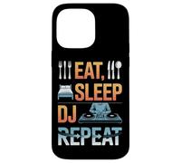 Eat Sleep DJ Repeat Music Party Vibes Case for iPhone 14 Pro Max