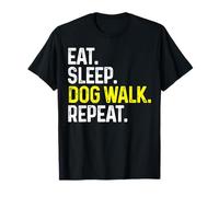 Eat Sleep Dog Walk Repeat Funny Dog Walking Gift T-Shirt